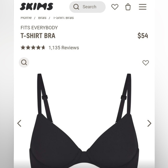 SKIMS Fits Everybody T-shirt Demi Bra - Picture 3 of 6